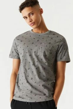 Mens Micro Printed T-Shirt