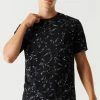 Mens Floral Printed Longline T-Shirt Tops