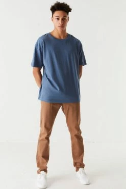 Mens Basic Crew Neck T-Shirt Tops