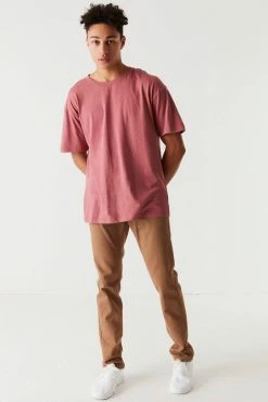 Mens Basic Crew Neck T-Shirt Tops