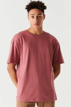 Mens Basic Crew Neck T-Shirt Tops