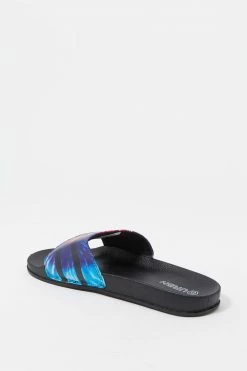 Mens Tie-Dye Print Band Slide-On Sandal Online Exclusive