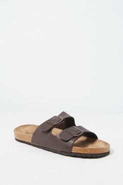 Mens Double Buckled Band Cork Sandal Online Exclusive