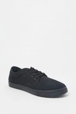 Mens Online Exclusive Lace-Up Low Top Canvas Sneaker