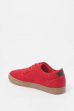 Mens Online Exclusive Lace-Up Low Top Canvas Sneaker