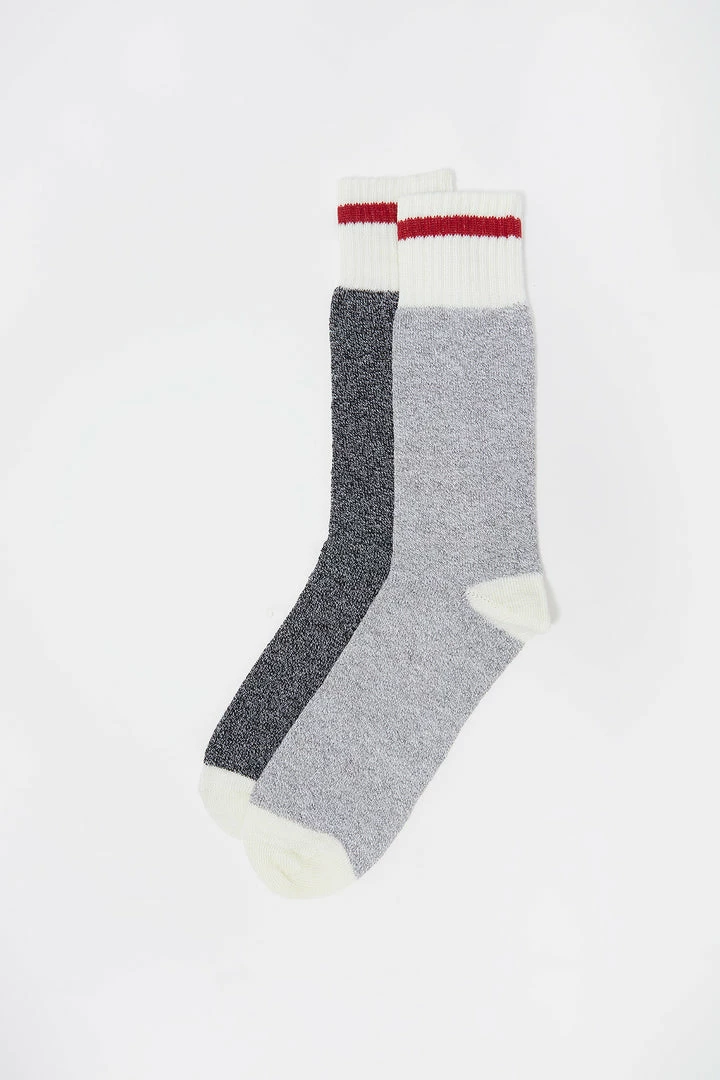 Mens Cabin Fever Crew Socks (2 Pack) 1 Mens Cabin Fever Crew Socks (2 Pack)