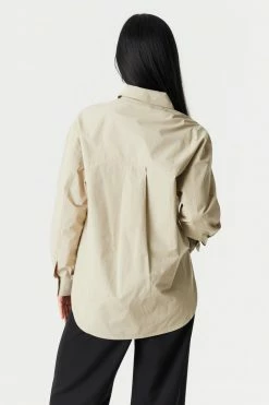 Stitches Ladies Oversized Button-Up Poplin Shirt 22 Stitches Ladies Oversized Button-Up Poplin Shirt