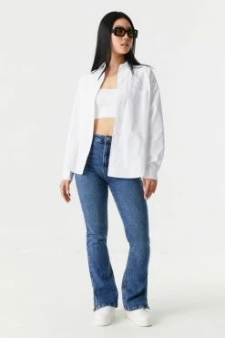 Stitches Ladies Poplin Button-Up Long Sleeve Top 14 Stitches Ladies Poplin Button-Up Long Sleeve Top