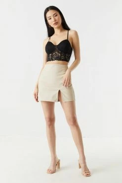 Stitches Ladies Tops Cropped Lace Corset Cami 20 Stitches Ladies Tops Cropped Lace Corset Cami