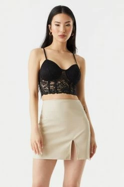 Stitches Ladies Tops Cropped Lace Corset Cami 18 Stitches Ladies Tops Cropped Lace Corset Cami