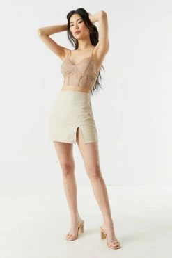 Stitches Ladies Tops Cropped Lace Corset Cami 23 Stitches Ladies Tops Cropped Lace Corset Cami