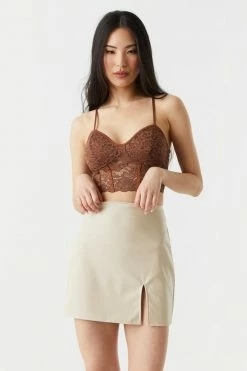 Stitches Ladies Tops Cropped Lace Corset Cami 15 Stitches Ladies Tops Cropped Lace Corset Cami