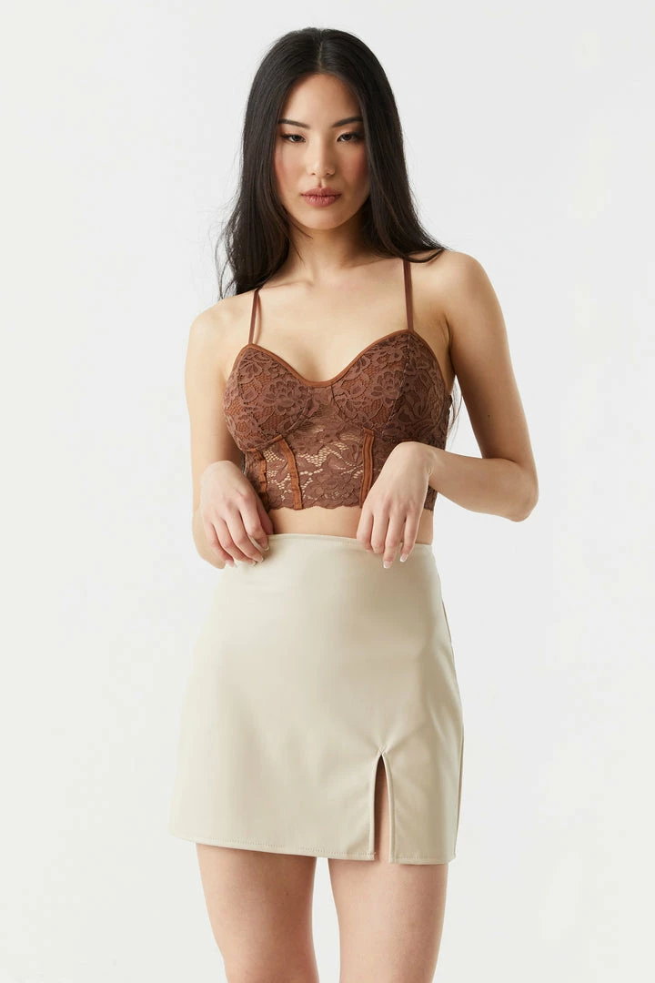 Stitches Ladies Tops Cropped Lace Corset Cami 4 Stitches Ladies Tops Cropped Lace Corset Cami