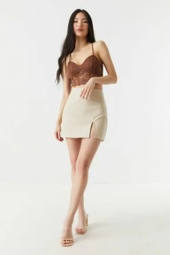 Stitches Ladies Tops Cropped Lace Corset Cami 17 Stitches Ladies Tops Cropped Lace Corset Cami