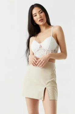 Stitches Ladies Tops Cropped Lace Corset Cami