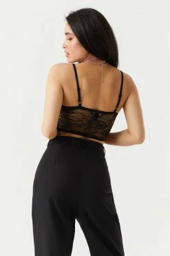 Stitches Ladies Tops Lace Corset Crop Cami