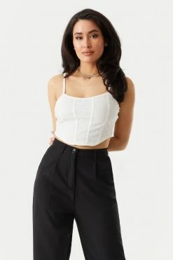 Stitches Ladies Tops Lace Corset Crop Cami