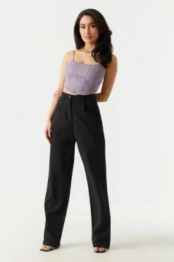 Stitches Ladies Tops Lace Corset Crop Cami