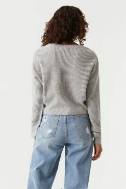 Stitches Ladies Chunky Cropped Crew Neck Sweater Sweaters