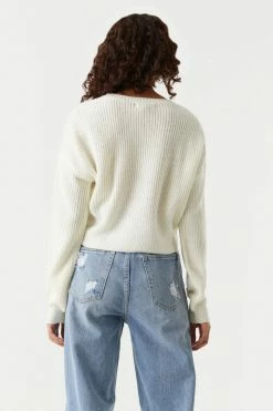 Stitches Ladies Chunky Cropped Crew Neck Sweater Sweaters