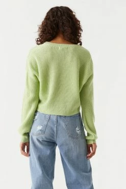 Stitches Ladies Chunky Cropped Crew Neck Sweater Sweaters