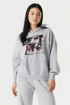 Stitches Ladies Tops Crying Anime Graphic Hoodie