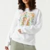 Stitches Ladies Tops Trust Yourself Graphic Oversized Fleece Sweatshirt
