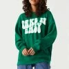 Stitches Ladies Tops Take It Easy Graphic Oversized Fleece Sweatshirt
