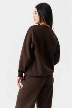 Stitches Ladies Los Angeles Graphic Crew Neck Boyfriend Sweatshirt Tops