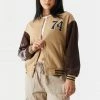 Stitches Ladies Dragon Graphic Oversized Varsity Jacket