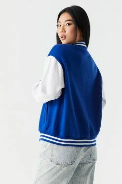Stitches Ladies 1996 Graphic Oversized Varsity Jacket Jackets + Coats