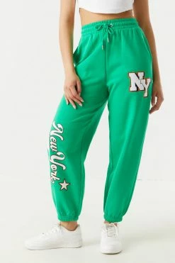 Stitches Ladies New York Graphic Fleece Jogger