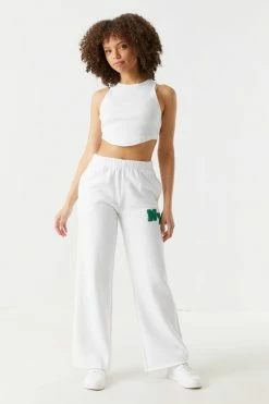 Stitches Ladies New York Graphic Wide Leg Varsity Jogger