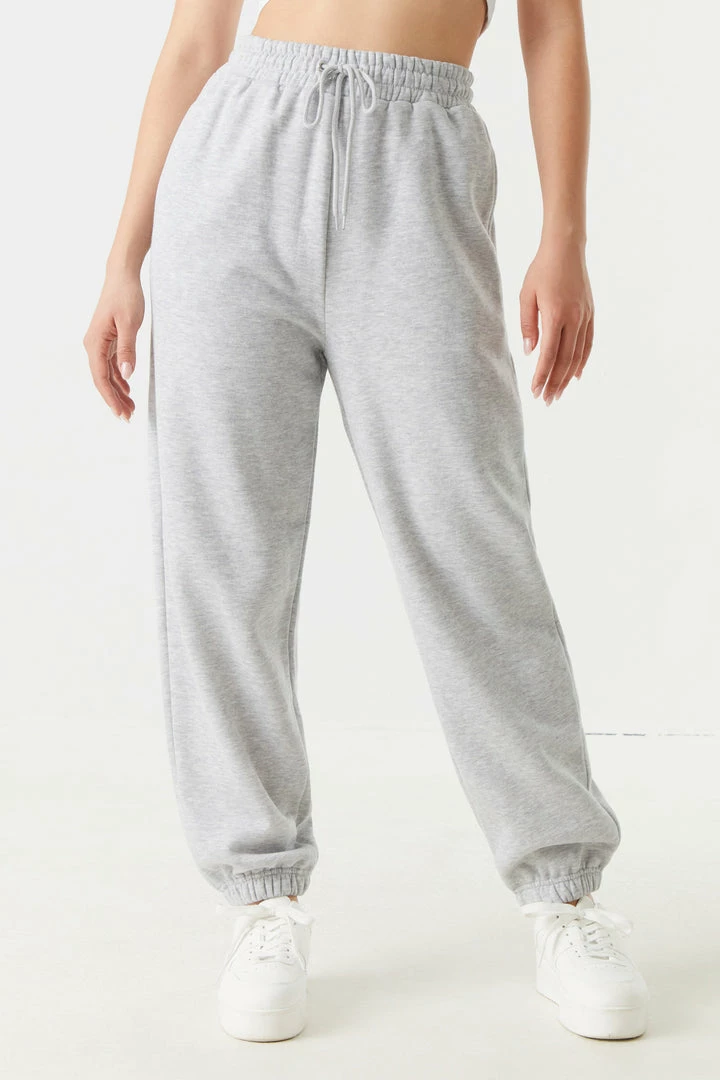 Stitches Ladies High-Rise Fleece Jogger Bottoms 5 Stitches Ladies High-Rise Fleece Jogger Bottoms