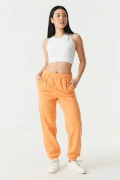 Stitches Ladies Bottoms Fleece Boyfriend Jogger 45 Stitches Ladies Bottoms Fleece Boyfriend Jogger