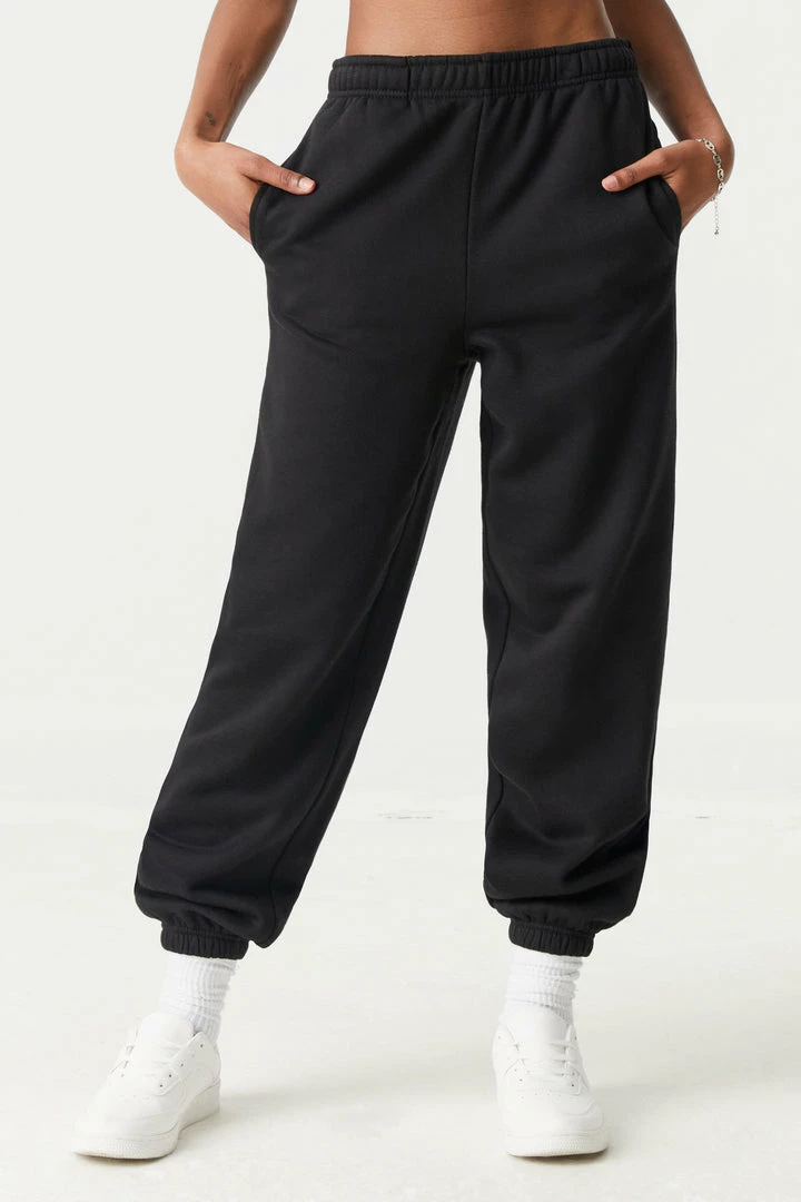 Stitches Ladies Bottoms Low-Rise Fleece Boyfriend Jogger 5 Stitches Ladies Bottoms Low-Rise Fleece Boyfriend Jogger