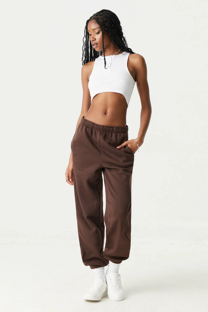 Stitches Ladies Bottoms Low-Rise Fleece Boyfriend Jogger 10 Stitches Ladies Bottoms Low-Rise Fleece Boyfriend Jogger