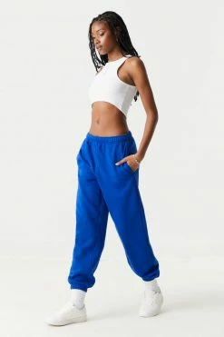 Stitches Ladies Bottoms Low-Rise Fleece Boyfriend Jogger