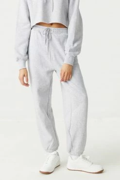 Stitches Ladies Bottoms High-Rise Drawstring Fleece Jogger