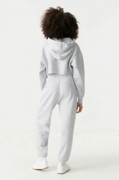 Stitches Ladies Bottoms High-Rise Drawstring Fleece Jogger