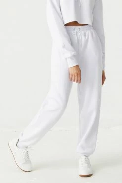 Stitches Ladies Bottoms High-Rise Drawstring Fleece Jogger