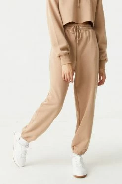 Stitches Ladies Bottoms High-Rise Drawstring Fleece Jogger