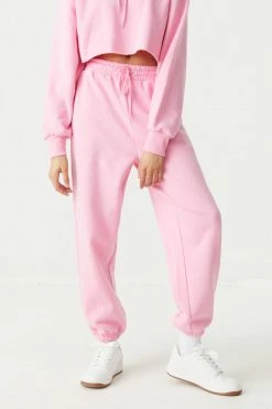 Stitches Ladies Bottoms High-Rise Drawstring Fleece Jogger