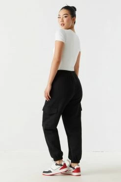 Stitches Ladies Cargo Pocket Fleece Jogger