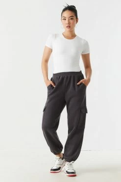 Stitches Ladies Cargo Pocket Fleece Jogger