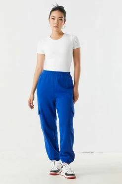 Stitches Ladies Cargo Pocket Fleece Jogger