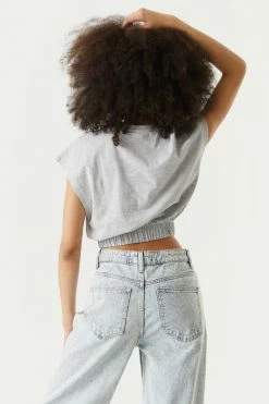 Stitches Ladies Tops Cinched Waist Boxy Skimmer Top