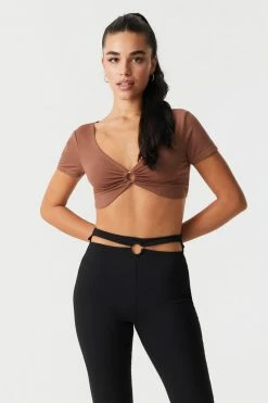 Stitches Ladies O-Ring Crop Top 12 Stitches Ladies O-Ring Crop Top