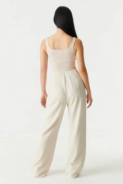 Stitches Ladies Wide Leg High-Rise Crepe Knit Trouser Bottoms 26 Stitches Ladies Wide Leg High-Rise Crepe Knit Trouser Bottoms