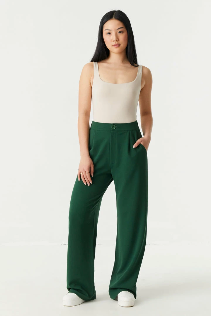 Stitches Ladies Wide Leg High-Rise Crepe Knit Trouser Bottoms 1 Stitches Ladies Wide Leg High-Rise Crepe Knit Trouser Bottoms